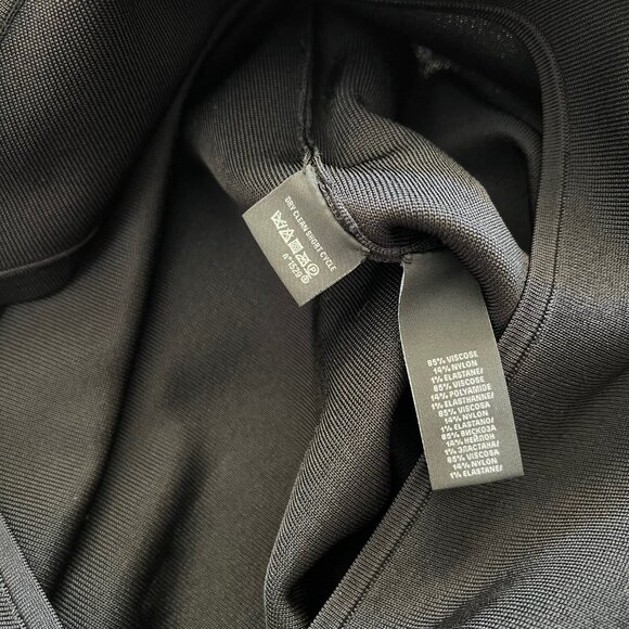 Ralph Lauren Black Label Knit‎ Cutout Pleated Knee Length Sheath Dress Black S - Picture 11 of 16